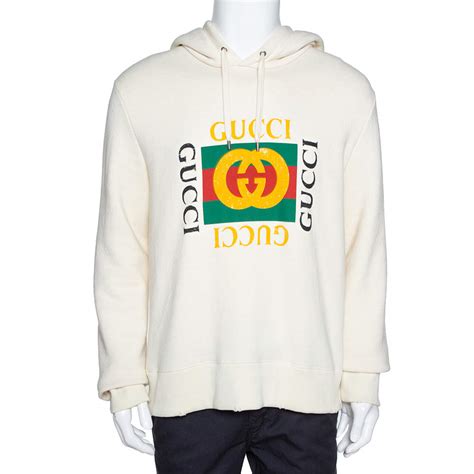 gucci cream hoodie|gucci hoodie images.